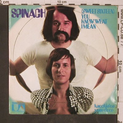 Spinach (Michalel Holm&G. Moroder): Sweet Sixteen / Knockin'on yourDoor, UA(35 368), D, 1972 - 7inch - T5535 - 8,00 Euro