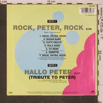 Kraus,Peter: Rock Peter Rock / Hallo Peter, Polydor(863 326-7), D, Ri, 1992 - 7inch - T5583 - 5,00 Euro