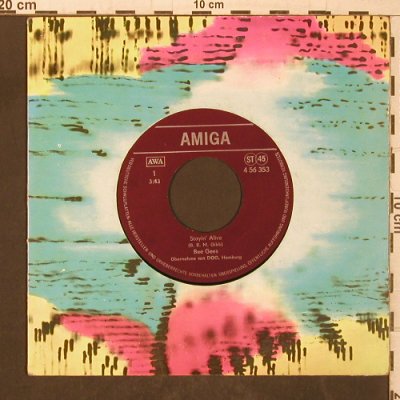 Bee Gees: Stayin' Alive / Night Fever, m-/vg+, Amiga(4 56 353), DDR, LC,  - 7inch - T5620 - 3,00 Euro