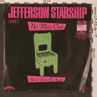 Jefferson Starship: No Way Out, Grunt(FB 3811), D, 1984 - 7inch - T5650 - 3,00 Euro