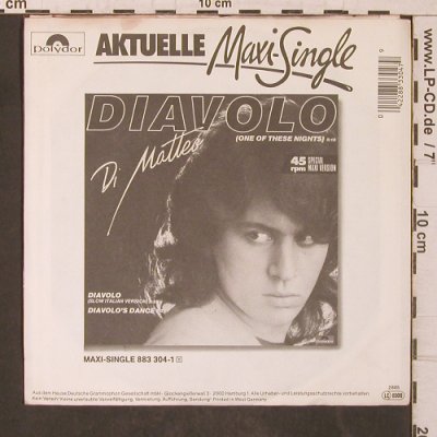 Di Matteo: Diavolo, Polydor(883 304-7), D,  - 7inch - T5673 - 4,00 Euro