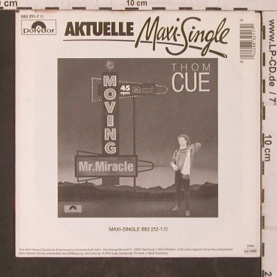 Cue,Thom: Moving / Kristin, Polydor(883 211-7), D, 1985 - 7inch - T5682 - 3,00 Euro