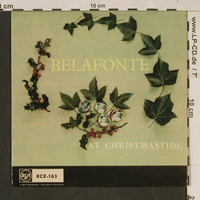 Belafonte,Harry: At Christmastide, Medley, vg+/m-, RCA(RCX-163), UK, 1958 - EP - T610 - 3,00 Euro