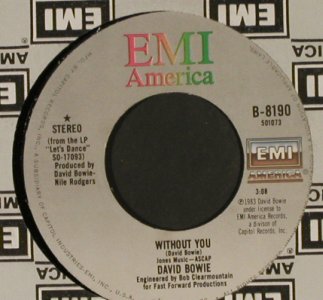 Bowie,David: Criminal World/Without You, FLC, EMI(B-8190), US, 1983 - 7inch - T992 - 5,00 Euro