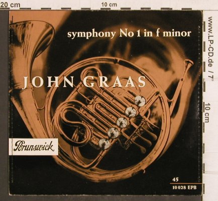 Graas,John: Symphony No 1 in f minor, Brunswick(10 028 EPB), D,vg+/m-, 1955 - EP - T4910 - 5,00 Euro