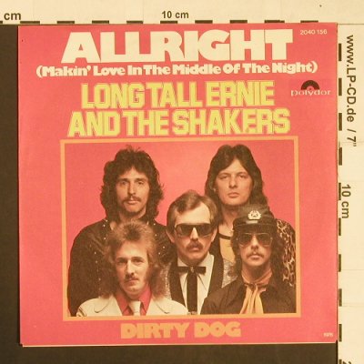 Long Tall Ernie & The Shakers: Allright / Dirty Dog, Polydor(2040 156), D, 1976 - 7inch - S9623 - 3,00 Euro