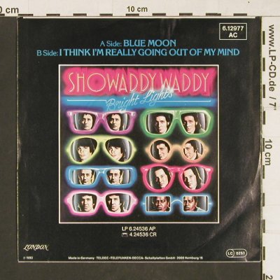 Showaddy Waddy: Blue Moon, London(6.12977 AC), D, 1980 - 7inch - S9834 - 2,50 Euro