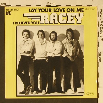 Racey: Lay Your Love On Me, RAK(006-61 988), D, 1978 - 7inch - T1072 - 2,50 Euro
