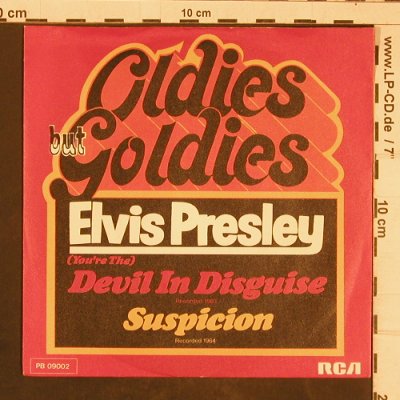 Presley,Elvis: Devil in Disguise/Suspicion, RCA(PB 09002), D,  - 7inch - T4496 - 4,00 Euro