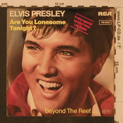 Presley,Elvis: AreYouLonesomeTonight?(Lachversion), RCA Victor(PB 9630), D, 1980 - 7inch - T4742 - 5,00 Euro
