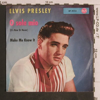 Presley,Elvis: O Sole Mio/Make me know it, vg+/vg+, RCA(47-9314), D,  - 7inch - T5017 - 5,00 Euro