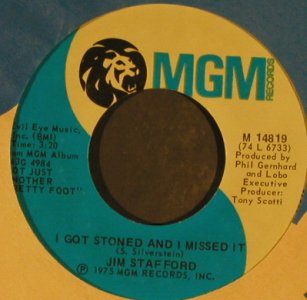 Stafford,Jim: I Ain't Working, FLC, MGM(M 14819), US, 1975 - 7inch - T964 - 2,50 Euro