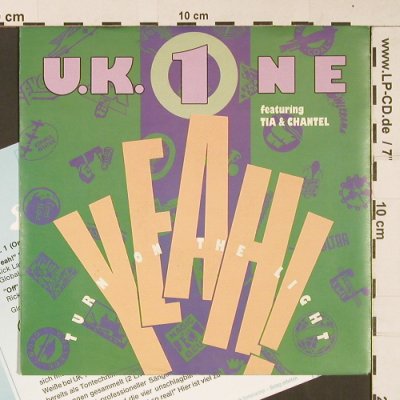 U.K.1  feat. Tia & Chantel: Yeah! Turn on the Lights, Global Satellite(113 143), D, Facts, 1990 - 7inch - S9068 - 2,50 Euro