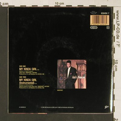 Babyface: My Kinda Girl*2(remix), Epic(656494 7), NL, 1990 - 7inch - S9183 - 2,50 Euro