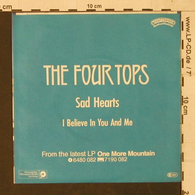 Four Seasons: Sad Hearts/I believe in you and me, Casablanca(6180 121), D, 1982 - 7inch - T1480 - 3,00 Euro