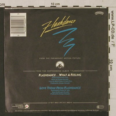 Cara,Irene: Flashdance...What A Feeling, Casablanca(811 440-7), D, 1983 - 7inch - T1819 - 3,00 Euro