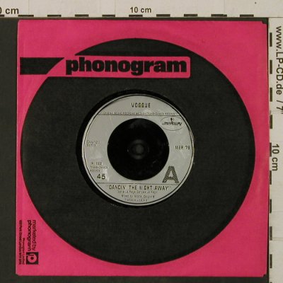 Voggue: Dancin' The Night Away/RollerBoogie, Mercury/Phonogram(MER 76), UK, FLC, 1981 - 7inch - T2504 - 2,50 Euro