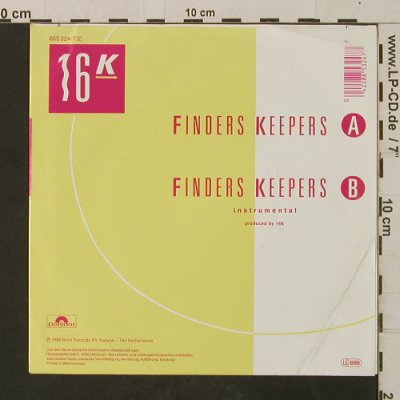 16 K: Finders Keepers / Inst., Polydor(885 324-7), D, 1986 - 7inch - T2560 - 2,00 Euro
