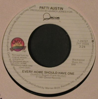 Austin,Patti: Solero / Every Home Should Have One, Quest(7-2927), US, FLC, 1981 - 7inch - T2564 - 3,00 Euro