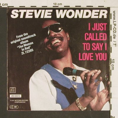 Wonder,Stevie: I Just Called To Say I Love You, Motown(ZB 69213), D, 1984 - 7inch - T267 - 2,00 Euro