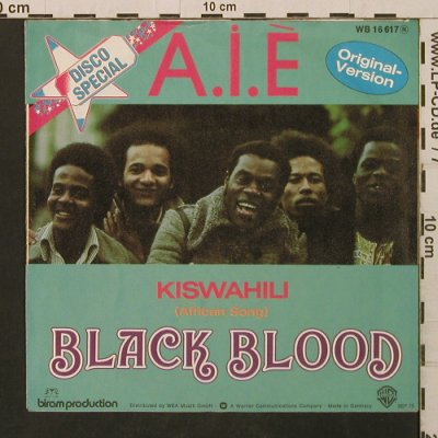 Black Blood: A.I.E. / Kiswahili, WB(WB 16 617), D, 1975 - 7inch - T2853 - 3,00 Euro