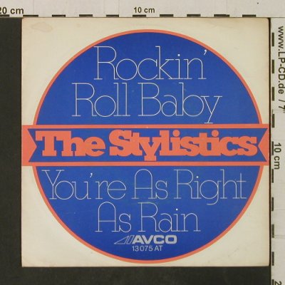 Stylistics: Rockin' Roll Baby/You're As Right.., Avco(13 075 AT), D, 1973 - 7inch - T3034 - 3,00 Euro