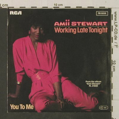 Stewart,Amii: Working Late Night/You To Me, RCA(PB 6658), D, 1983 - 7inch - T3506 - 2,00 Euro