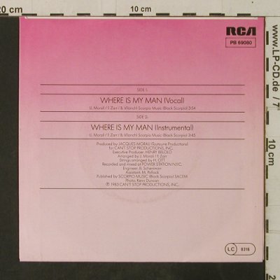 Kitt,Eartha: Where Is My Man*2, RCA(PB 69080), D, 1983 - 7inch - T3648 - 2,50 Euro