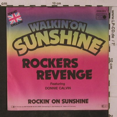Rockers Revenge: Walking'On Sunshine, Metronome(0030.583), D, 1982 - 7inch - T4782 - 3,00 Euro