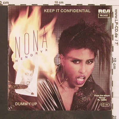 Hendryx,Nona: Keep It Confidential, RCA(PB 3437), D, 1983 - 7inch - T4981 - 2,50 Euro