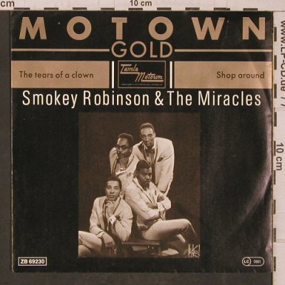 Robinson,Smokey & the Miracles: The Tears of a Clown/Shop Around, Motown Gold(ZB 36230), D, Ri,  - 7inch - T5546 - 3,50 Euro