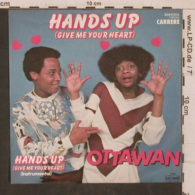 Ottawan: Hands Up (Give Me Your Heart)/Inst., Carrere(2044 204), D, 1981 - 7inch - T5752 - 3,00 Euro