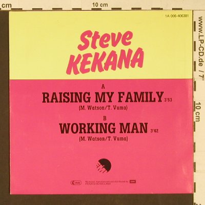 Kekana,Steve: Raising My Family / Working Man, EMI(1A 006-406381), NL, 1980 - 7inch - S9152 - 2,50 Euro