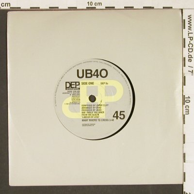 UB 40: Many Rivers To Cross/FoodForThought, DEP Int.(DEP 9), UK, LC, 1983 - 7inch - T2296 - 3,00 Euro