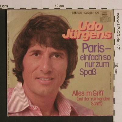 Jürgens,Udo: Paris-einfach nur zum Spaß, Ariola(102 238-100), D,  - Cover - S7949 - 1,00 Euro