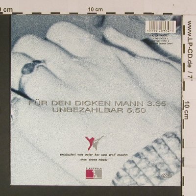 Maahn,Wolf: Für den dicken Mann/Unbezahlbar, Electrola(006-14 7534-7), D, 1990 - 7inch - S8007 - 2,50 Euro