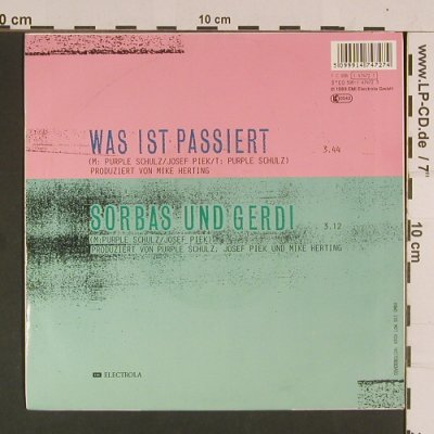 Purple Schulz: Was ist passiert( d.schnelle Gerdi), EMI(1 47472 7), D, 1989 - 7inch - S8036 - 2,50 Euro