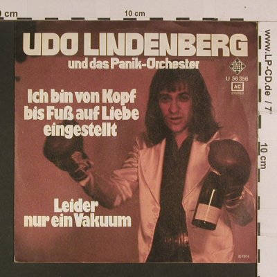 Lindenberg,Udo: Ich bin von Kopf bis Fuß a.Liebe.., Telefunken(U 56 356), D, 1974 - 7inch - S8102 - 12,50 Euro