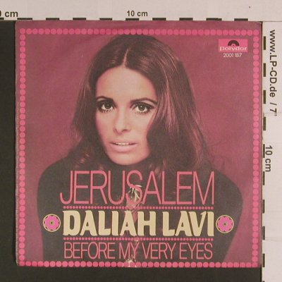 Lavi,Daliah: Jerusalem / Before My Very Eyes, Polydor(2001 187), D, 1971 - 7inch - S8117 - 2,50 Euro