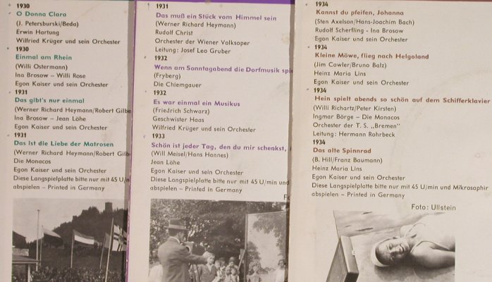 V.A.Die schönsten Schlager: der letzten 50 Jahre, 1910-1934, Bertelsmann(36501-36512), D,  - EPx12 - S8565 - 15,00 Euro