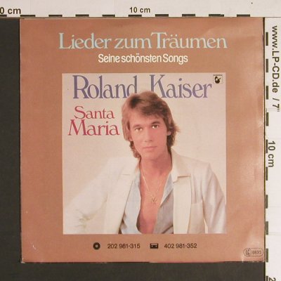 Kaiser,Roland: Santa Maria, Hansa(102 140-100), D, 1980 - 7inch - S8588 - 2,00 Euro