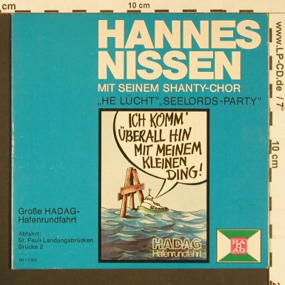 Nissen,Hannes: He Lücht,Seelordparty, signiert, HADAG(66.11063), D,  - 7inch - S8844 - 4,00 Euro