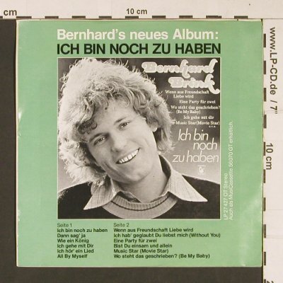 Brink,Bernhard: Liebe auf Zeit / Du darfst nicht we, Hansa(17 483 AT), D, 1976 - 7inch - S8878 - 2,50 Euro