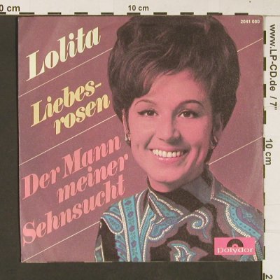 Lolita: Liebes-rosen/Der Mann meiner Sehnsu, Polydor(2041 080), D, 1970 - 7inch - S8935 - 2,50 Euro
