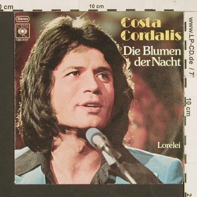 Cordalis,Costa: Die Blumen der Nacht / Lorelei, CBS(S 4157), D, 1976 - 7inch - S9381 - 2,50 Euro