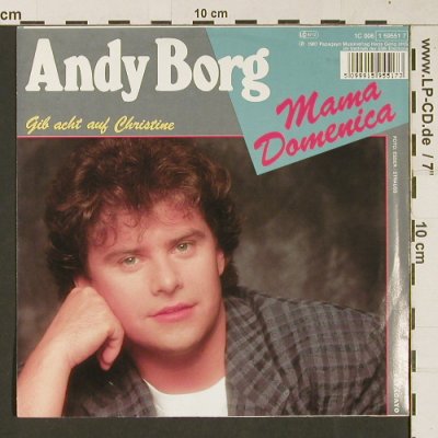 Borg,Andy: Mama Domenica / Gib acht auf Christ, Papagayo(1 59551 7), D, 1987 - 7inch - S9429 - 3,00 Euro
