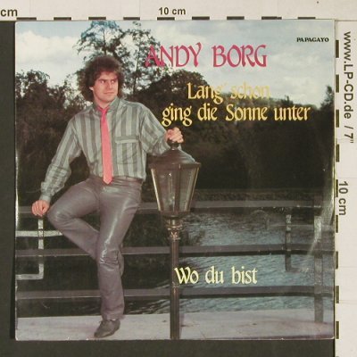 Borg,Andy: Lang schon ging die Sonne unter, Papagayo(15 6006 7), D, 1984 - 7inch - S9431 - 3,00 Euro