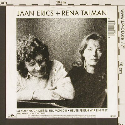 Erics,Jaan + Rena Talman: Im Kopf noch dieses Bild von dir, Polydor(871 592-7), D,Promo, 1989 - 7inch - S9578 - 3,00 Euro