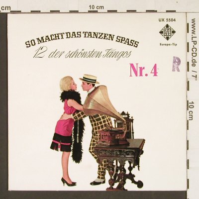Wiener Bohéme Sep./Snob's Tanzsp.Ka: So macht das Tanzen Spaß, Nr.4, Telefunken(UX 5504), D,  - EP - S9700 - 4,00 Euro