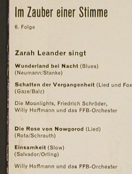 Leander,Zarah: Im Zauber Einer Stimme, 6.Folge, Bertelsmann(36547), D,  - EP - S9760 - 3,00 Euro